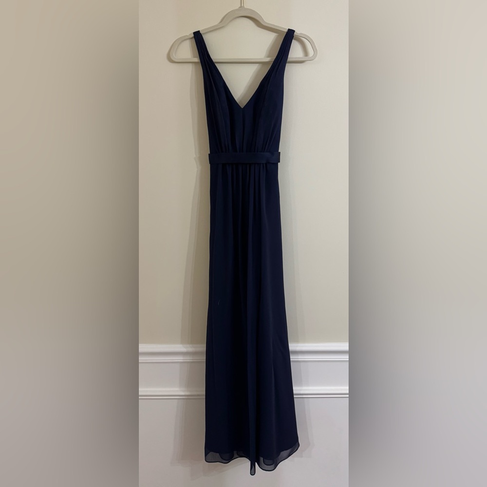 White by Vera Wang Navy Formal Dress Size 0